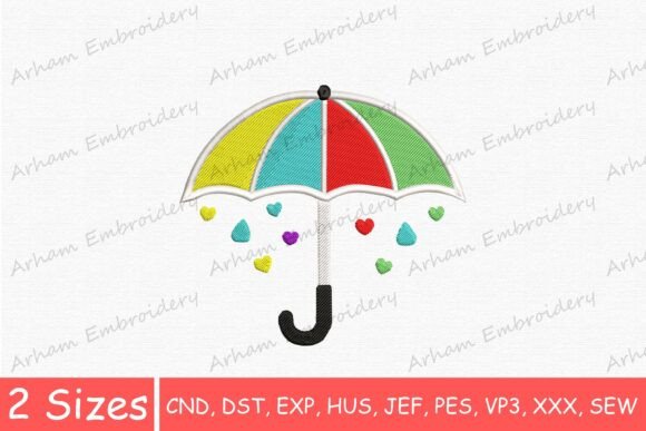 Cute Rainbow Rain Umbrella