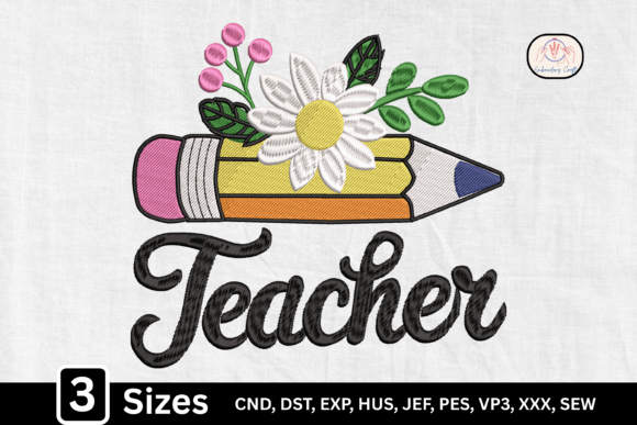 Daisy Floral Pencil Teacher