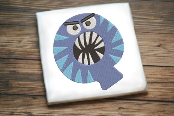 Fun Monster Alphabet Letter Q